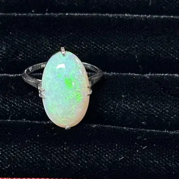 오팔 반지 플라티나