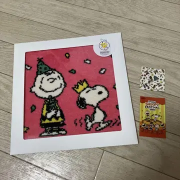 스누피 페스티벌 75주년 셔닐 미니 타월 수량 한정품