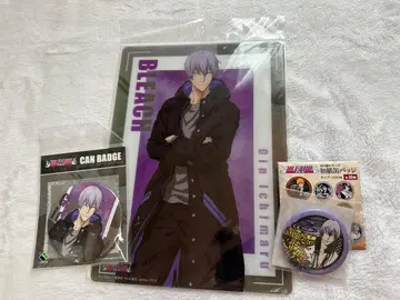 BLEACH 이치마루 긴 클리어 파일 & 캔뱃지 세트