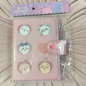 치이카와 (먼작귀) 씰 바인더 씰장 하트 카미오재팬 헤이세이 레트로 핑크