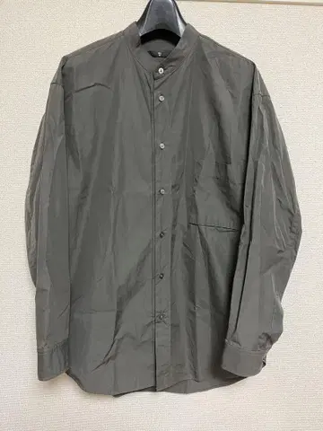 그레이 밴드 카라 셔츠 긴팔 유니클로 질 샌더 플러스제이 +J S