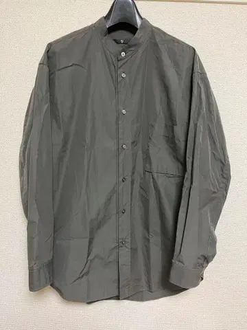 그레이 밴드 카라 셔츠 긴팔 유니클로 질 샌더 플러스제이 +J S