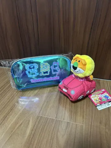 [새상품] 타벳코 동물 풀백카 봉제인형 파우치 2세트