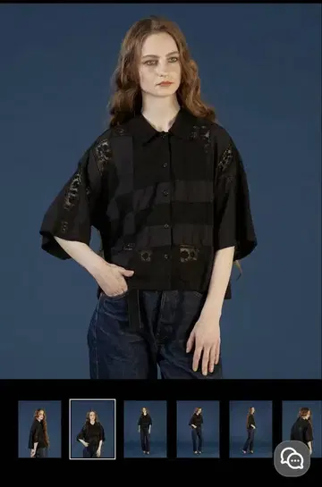 crinkle crinkle crinkle 반팔 셔츠 black