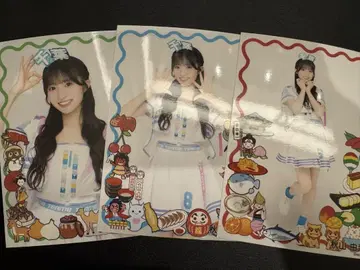 아키야마 유나 AKB48 다이마루 현 머리띠 랜덤 한정판 브로마이드 3종