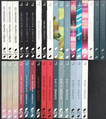SixTONES 역대 CD 싱글 11 타이틀 전 형태 33매 초회 DVD