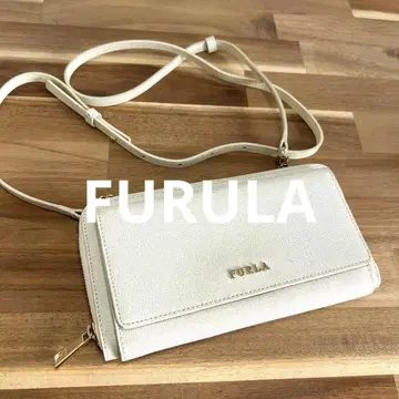 [ FURLA ] 훌라 월렛 체인 숄더 라운드 지퍼 장지갑
