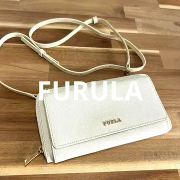 [ FURLA ] 훌라 월렛 체인 숄더 라운드 지퍼 장지갑