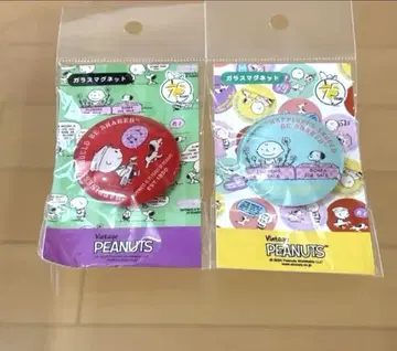 PEANUTS 피넛 SNOOPY 스누피 75주년 유리 마그넷