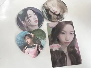 르세라핌 Different 트레이딩 카드 캔뱃지 마이멜로디 카즈하
