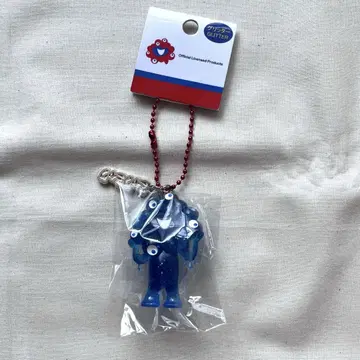 오사카 간사이 엑스포 먝먝 키링 글리터 블루