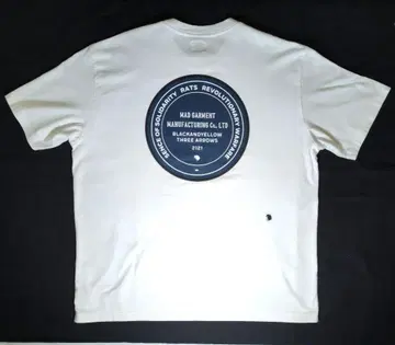 RATS WHITE x NAVY Lsize 티셔츠 미사용 택 포함