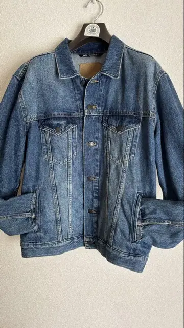 ZARA 데님 블루 G 재킷 코튼 100%