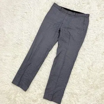 UNIQLO 하운드투스 체크 비즈니스 슬랙스 심플 고급 캐주얼