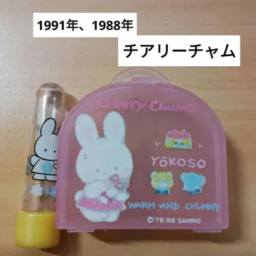 치어리 참 미니 가방형 케이스 연필 캡 2점 세트 헤이세이 레트로 레어