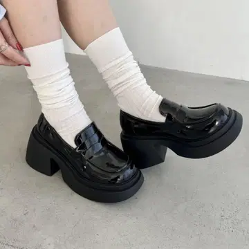 Loueme 청키힐 로퍼 신발 23.5cm
