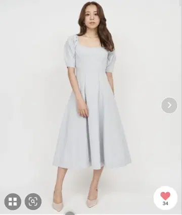 ROYAL PARTY 백리본 볼레로풍 니트 플레어 원피스