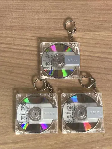 MD 디스크 키링 레트로 스타일 3개 세트 쇼와