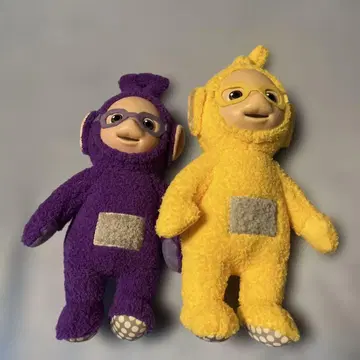 텔레토비즈 봉제 인형 보라색과 옐로우 컬러