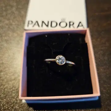 Pandora 실버 925 큐빅 지르코니아 반지 56호