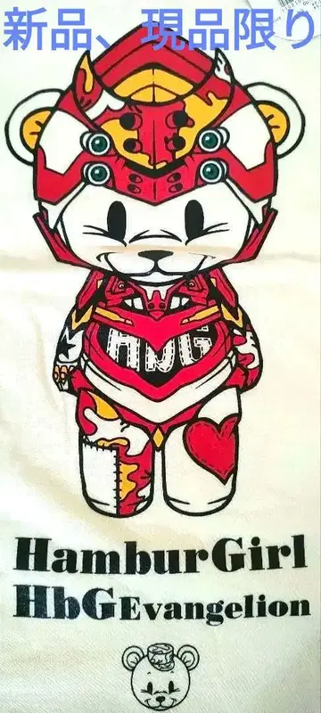 HamburGirl HbGEvangelion 콜라보 반팔 T셔츠