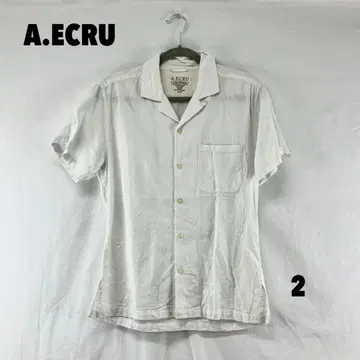 W0273T A.ECRU 오픈 카라 셔츠