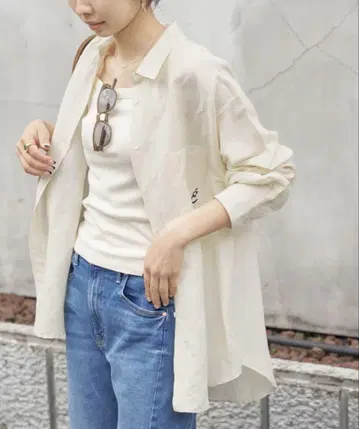 IENA 라미 리요셀 롱 셔츠 오트밀 36