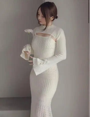 andmary Layered crochet dress
