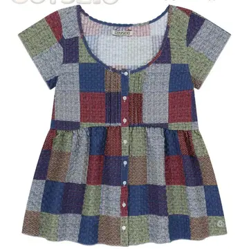 coyseio PINTUCK BLOUSE MULTI