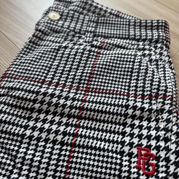 PG 체크 남성 바지