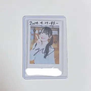 노이미 스즈키 히토미 친필 사인 폴라로이드
