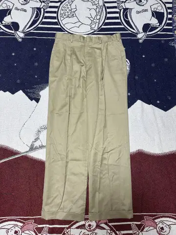 90s 00s LANDS'END 와이드 슬랙스 치노 팬츠 2턱