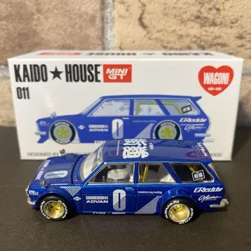 minitg 1/64 닷선 510 왜건 블루 kaidohouse