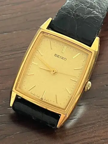 SEIKO 세이코 손목시계 7321-6010 스퀘어 다이얼 골드