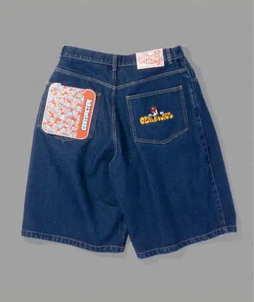 centimeter wide denim 하프 팬츠 하프 팬츠