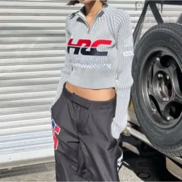 MOUSSY / HONDA CROPPED 니트탑