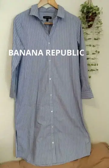 바나나리퍼블릭 BANANA REPUBLIC 스트라이프 긴팔 셔츠 원피스