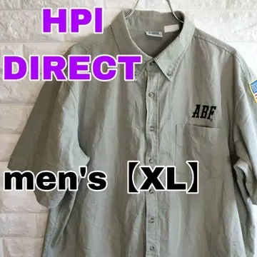 D41 [HPI] 반팔 워크 셔츠 와펜 [남성 XL] 카키