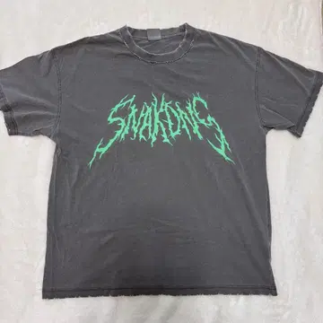 METAL TEE 스니 남자 데스 로고 티셔츠 프릭스 스토어 L 사이즈