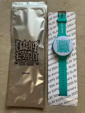 미사용품 GLAY EXPO 2024-2025 LED 리스트 밴드 그린