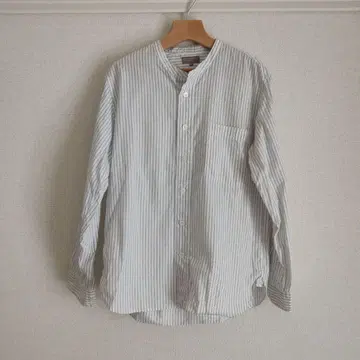 마가렛호웰 TEXTURED STRIPE COTTON SHIRTS