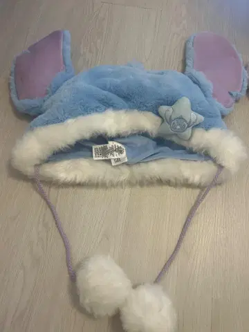 스티치 귀도리 모자