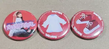 사이토 슈카 Rabbit Girl 라이브 회장 한정 캔뱃지 3개 세트 1