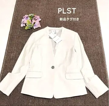 플라스테 슬라브 스트레치 컬러리스 자켓 노카라 자켓 V컬러