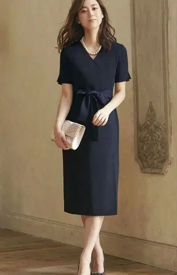 RUIRUE BOUTIQUE 네이비 포멀 원피스 LL