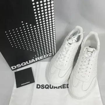 미사용! DSQUARED2 디스크 로우컷 스니커즈 화이트 40