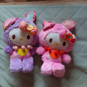헬로키티 봉제 인형 2개 세트