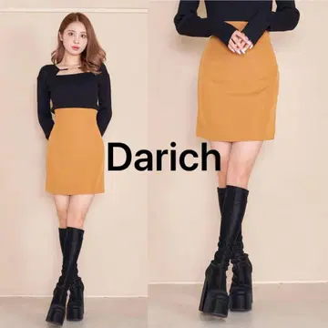 [darich] 하이웨스트 턱 미니 스커트