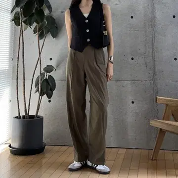 [미사용 새상품] [택 포함] CIEL'AIR 린넨 라이크 베스트
