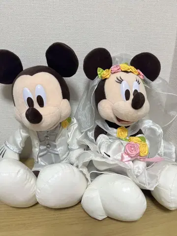 미키 미니 웨딩 봉제 인형 세트